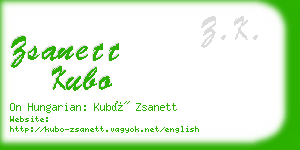 zsanett kubo business card